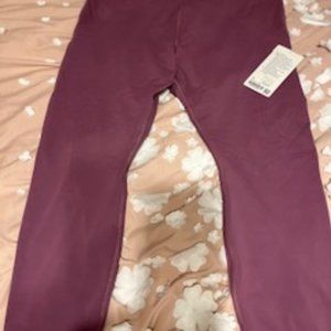 NWT Lululemon InStill HR Tight 25" leggings size 20 vintage purple